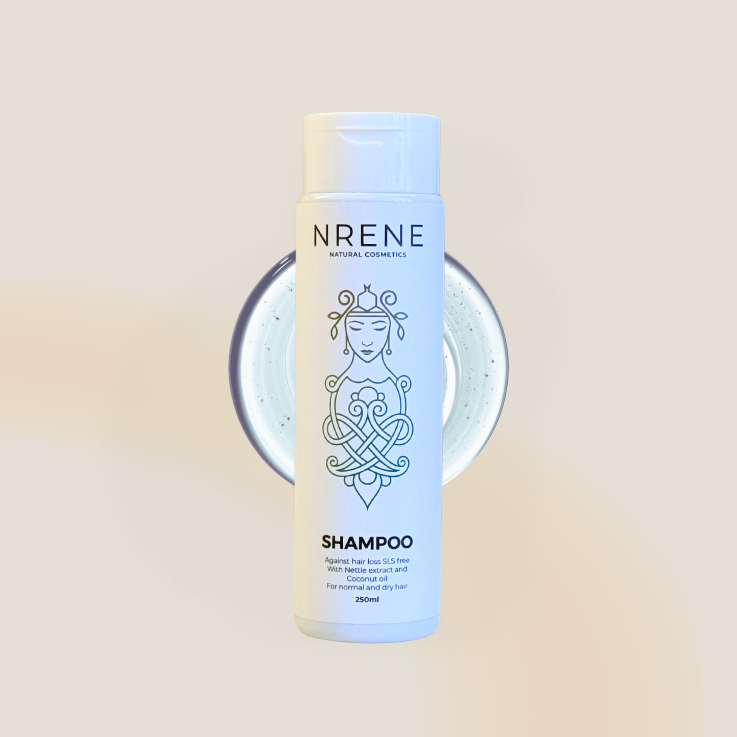Natural Shampoo with Nettle Extract and Coconut Oil for Hair Loss 250 ml