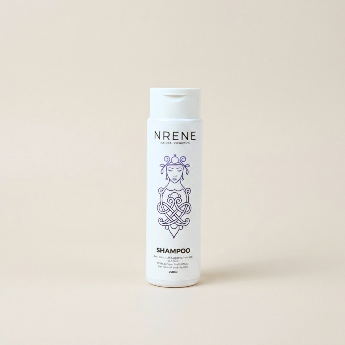 Natural Shampoo with Juniper Berry Extract for Dandruff and Hair Loss 250 ml