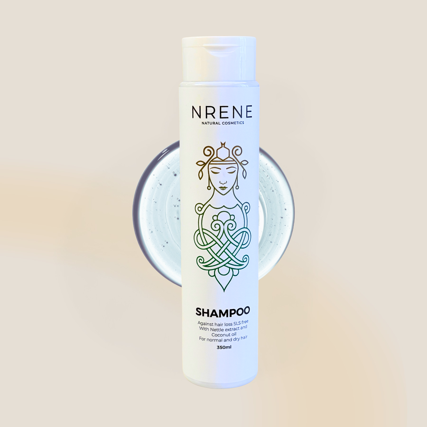 Natural Shampoo with Nettle Extract and Coconut Oil for Hair Loss 350ml