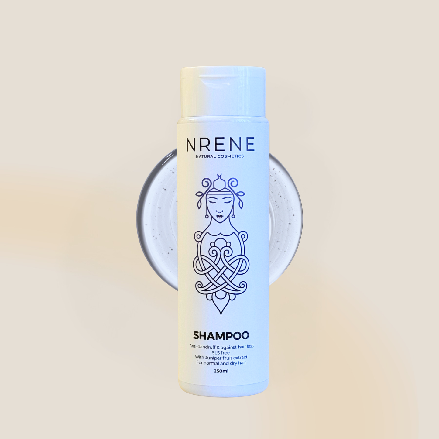 Natural Shampoo with Juniper Berry Extract for Dandruff and Hair Loss 250 ml
