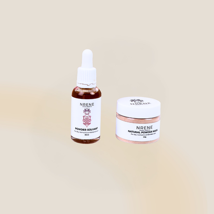 Natural Powder Mask with Solution for dry, normal, combination, and inflammation-prone skin