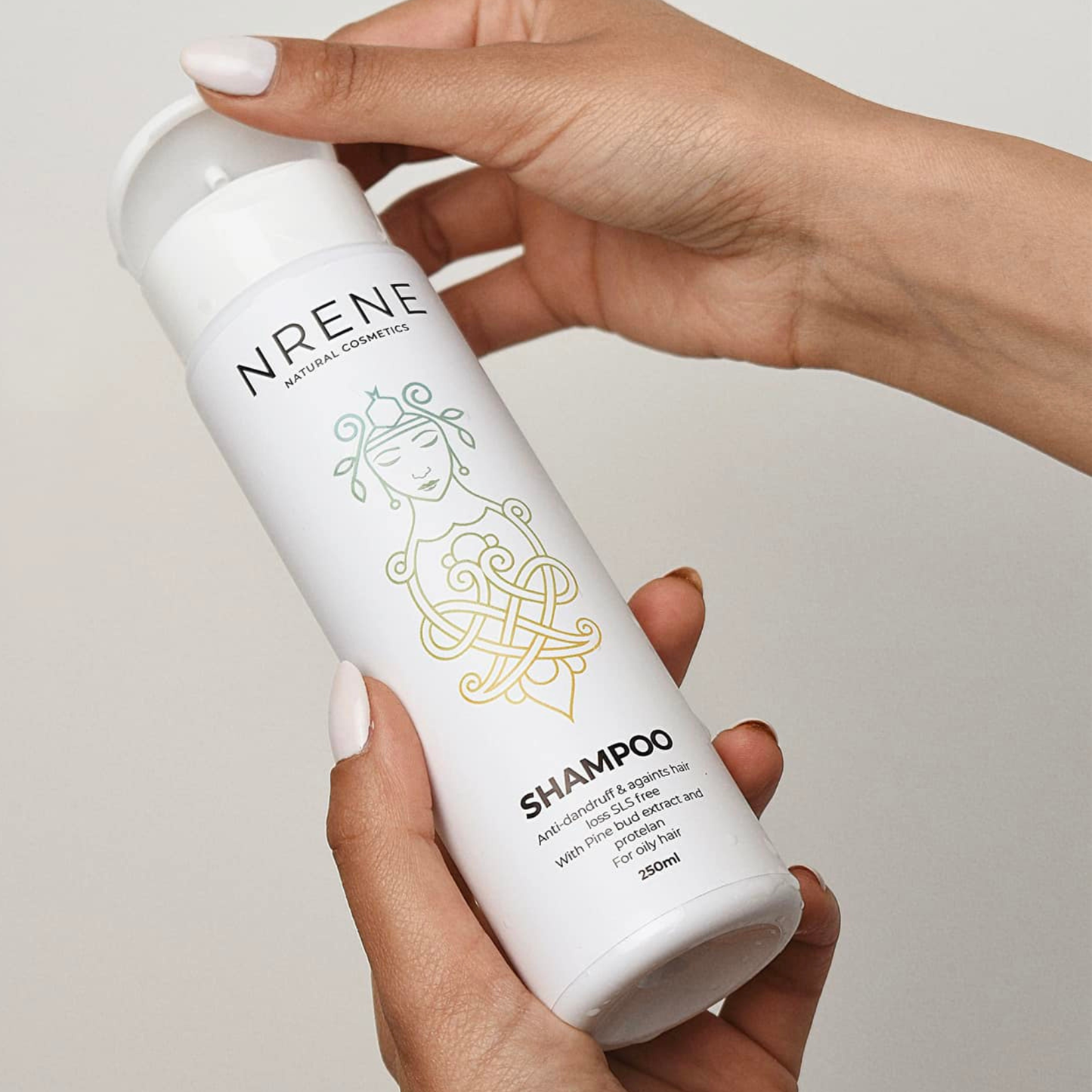 Natural Shampoo with Pine Bud Extract and Wheat Protein for Dandruff and Hair Loss 250ml