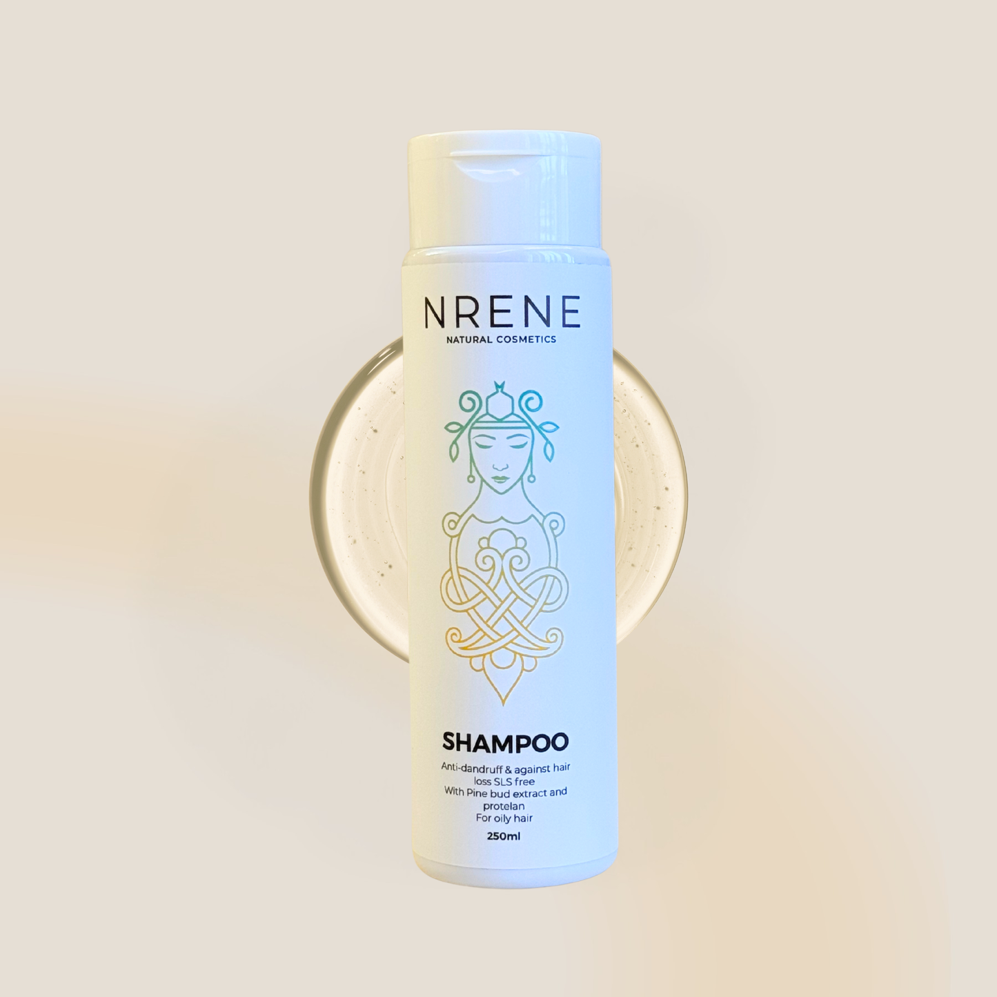 Natural Shampoo with Pine Bud Extract and Wheat Protein for Dandruff and Hair Loss 250ml