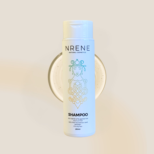 Natural Shampoo with Pine Bud Extract and Wheat Protein for Dandruff and Hair Loss 250ml