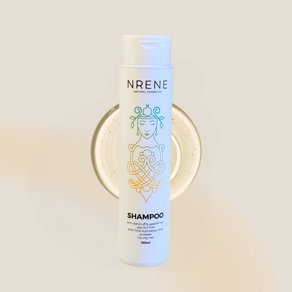 Natural Shampoo with Pine Bud Extract and Wheat Protein for Dandruff and Hair Loss 350ml