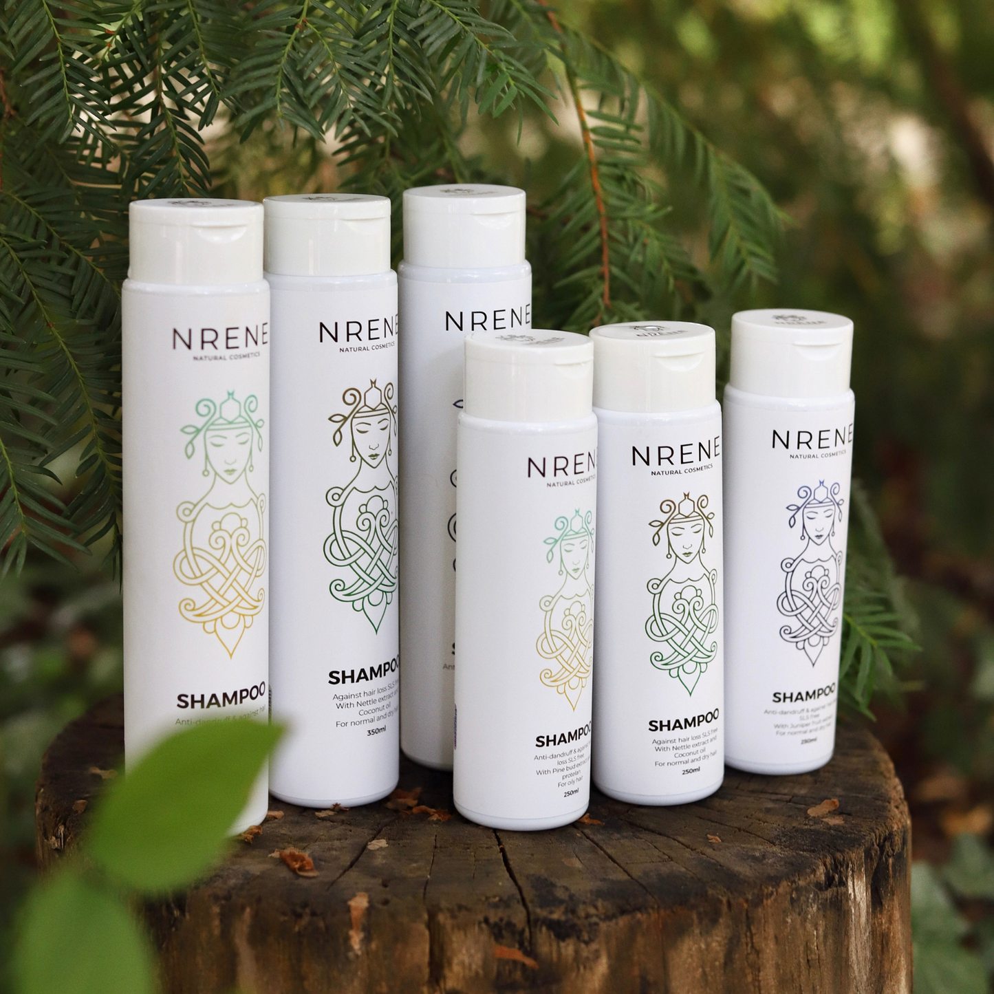 Natural Shampoo with Pine Bud Extract and Wheat Protein for Dandruff and Hair Loss 250ml